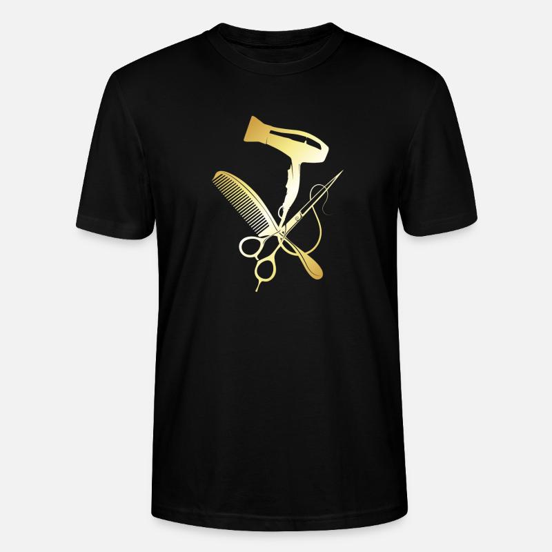 coiffeur, coiffeuse, salon de coiffure - T-shirt bio CRAFTER Stanley Stella Unisexe - noir