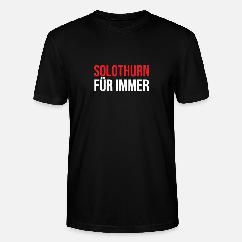 Soleure pour toujours - T-shirt bio CRAFTER Stanley Stella Unisexe - noir