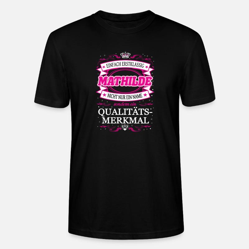 Qualitätsmerkmal Mathilde einfach Erstklassig - Stanley/Stella Unisex Bio-T-Shirt CRAFTER - Schwarz