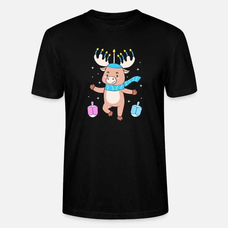 Hanoukka Hanoukka Hanoucca - T-shirt bio CRAFTER Stanley Stella Unisexe - noir