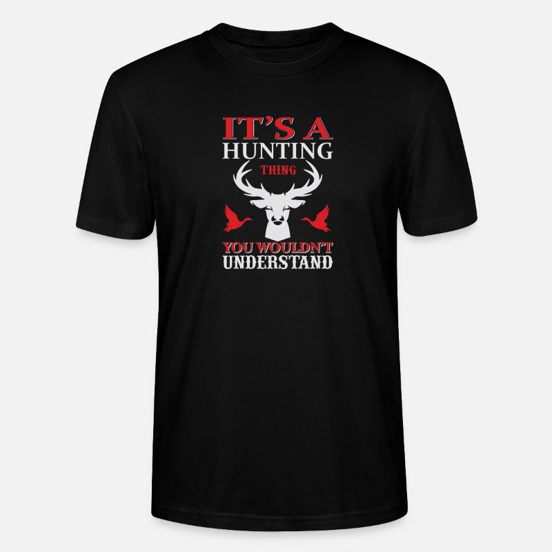 Es ist eine Sache unter Jägern - Stanley/Stella Unisex Bio-T-Shirt CRAFTER - Schwarz