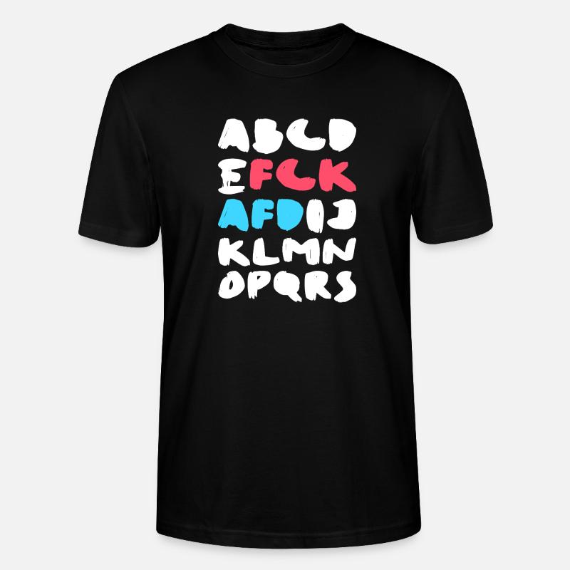 FCK AFD | Politisches Statement Design - Stanley/Stella Unisex Bio-T-Shirt CRAFTER - Schwarz