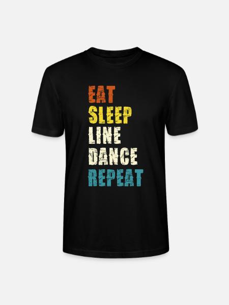 Line Dance Lifestyle Slogan - Stanley/Stella CRAFTER Unisex Organic T-Shirt - black