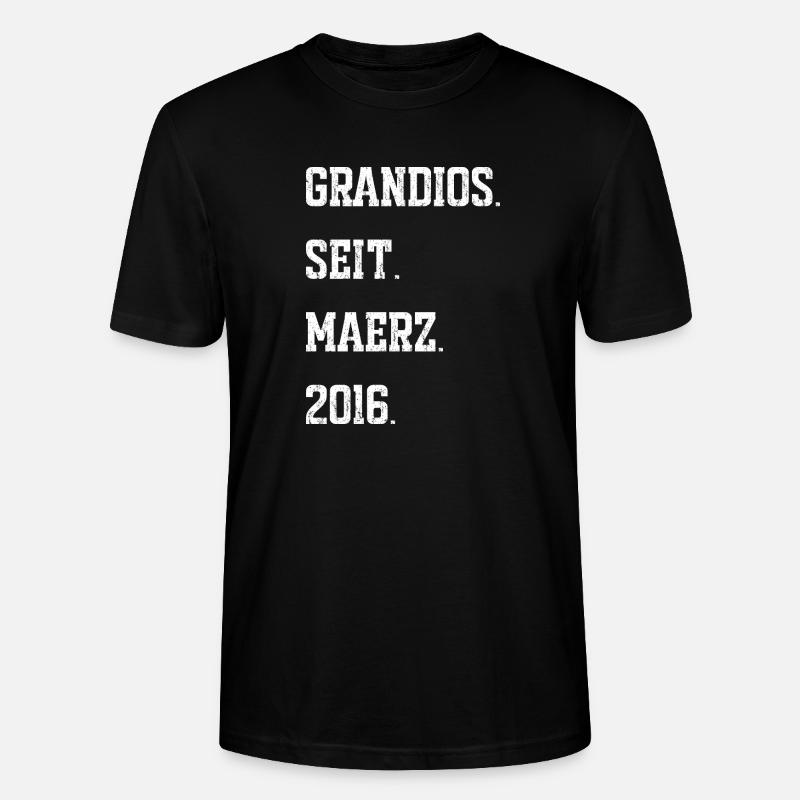 Anniversaire : mars 2016 - T-shirt bio CRAFTER Stanley Stella Unisexe - noir