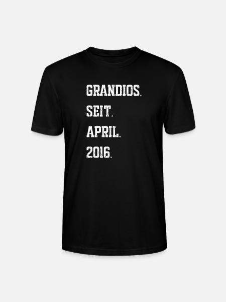 Anniversaire avril 2016 - T-shirt bio CRAFTER Stanley Stella Unisexe - noir