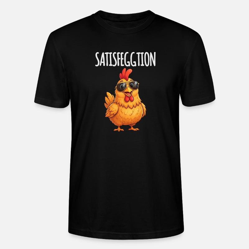 Satisfeggtion Huhn - Stanley/Stella Unisex Bio-T-Shirt CRAFTER - Schwarz