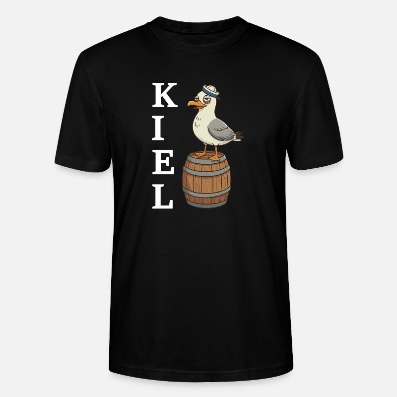 Kiel Möwe - Stanley/Stella Unisex Bio-T-Shirt CRAFTER - Schwarz
