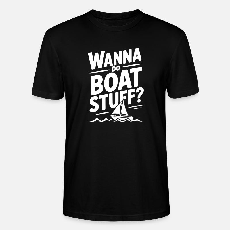 Willst du Boots-Sachen machen? - Stanley/Stella Unisex Bio-T-Shirt CRAFTER - Schwarz