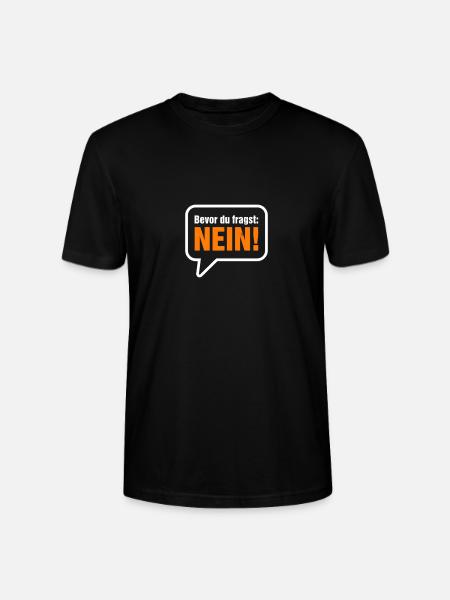 Bevor du fragst Nein - Stanley/Stella Unisex Bio-T-Shirt CRAFTER - Schwarz