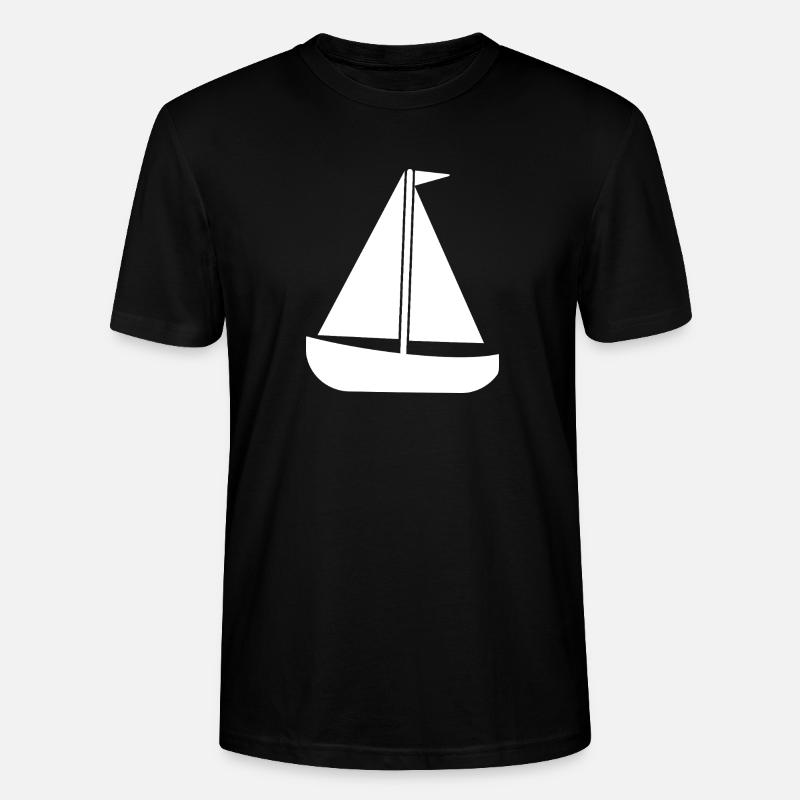 Segelboot - Stanley/Stella Unisex Bio-T-Shirt CRAFTER - Schwarz
