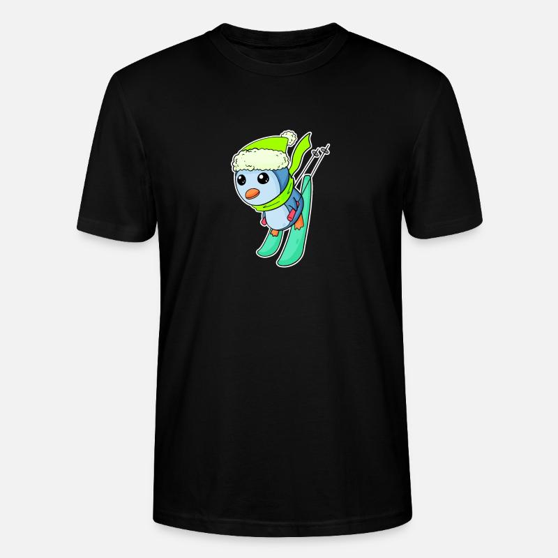 Ski - T-shirt bio CRAFTER Stanley Stella Unisexe - noir