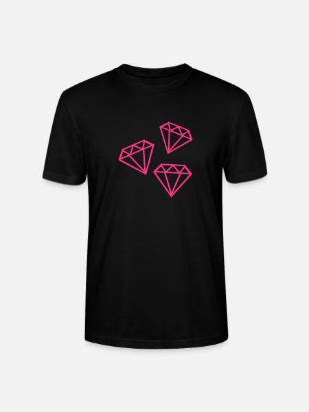 Diamanten - Stanley/Stella Unisex Bio-T-Shirt CRAFTER - Schwarz
