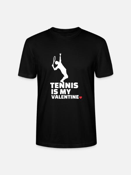 Ich Liebe Tennis Stilvolles - Stanley/Stella Unisex Bio-T-Shirt CRAFTER - Schwarz