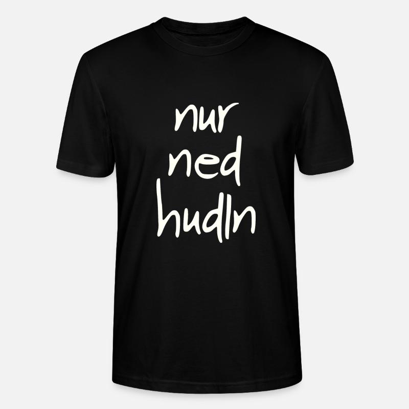 Nur ned hudln - Stanley/Stella Unisex Bio-T-Shirt CRAFTER - Schwarz