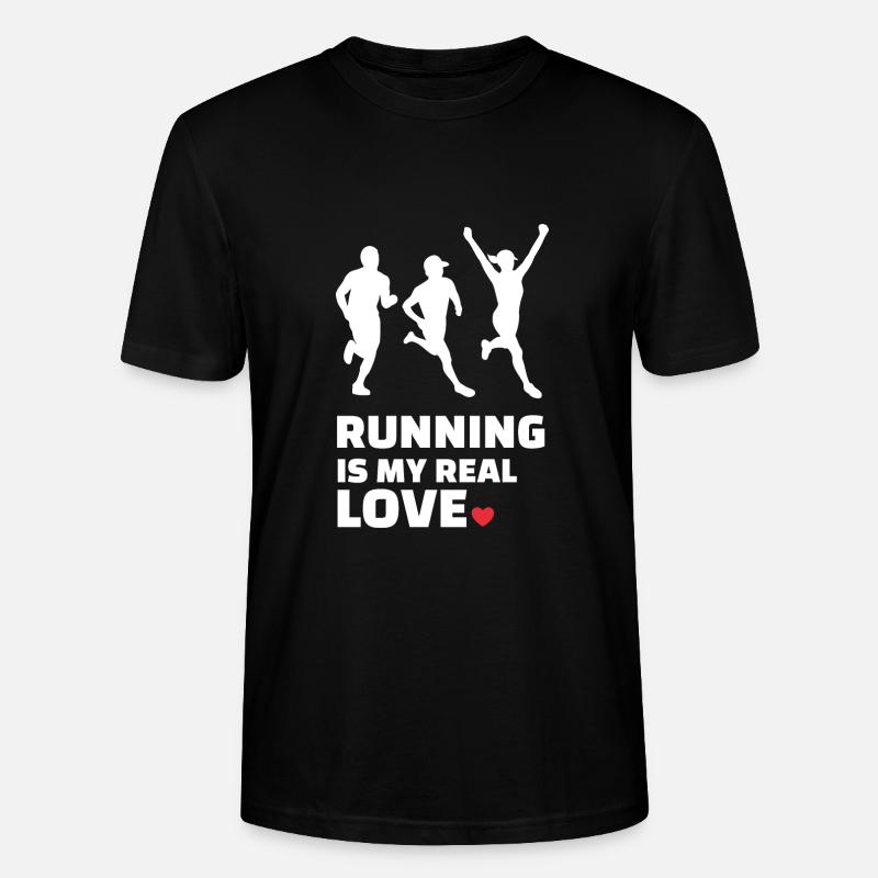Ich Liebe Rennen - Stanley/Stella Unisex Bio-T-Shirt CRAFTER - Schwarz