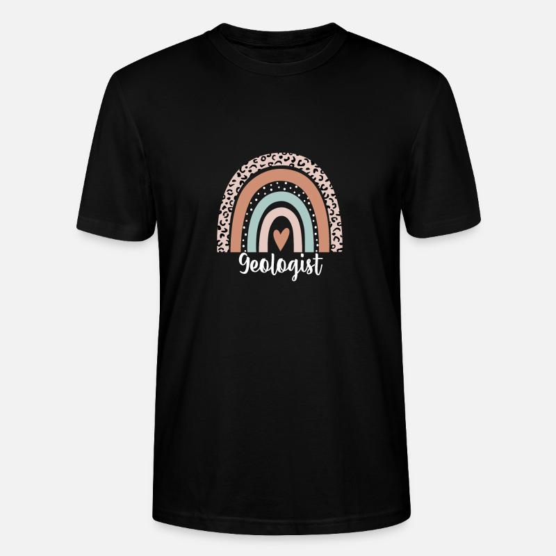 Géologue Rainbow Leopard Géologue Drôle - T-shirt bio CRAFTER Stanley Stella Unisexe - noir