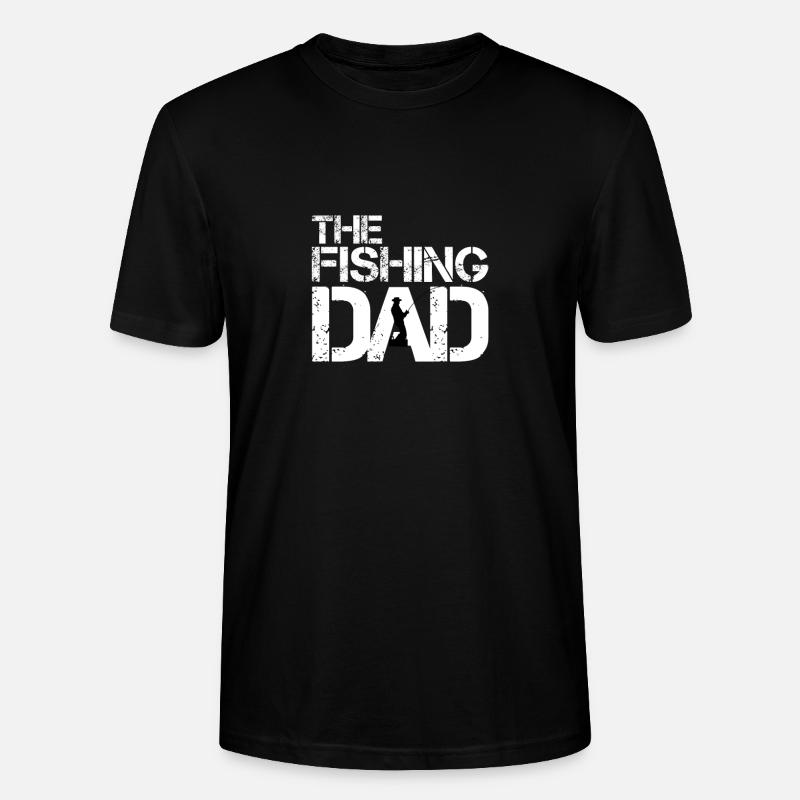 Fishing dad - Stanley/Stella Unisex Bio-T-Shirt CRAFTER - Schwarz