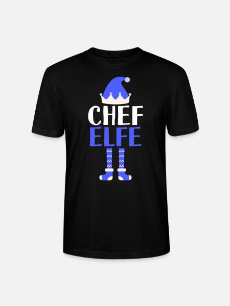 Chef Elfe Chefs Geschenk - Stanley/Stella Unisex Bio-T-Shirt CRAFTER - Schwarz