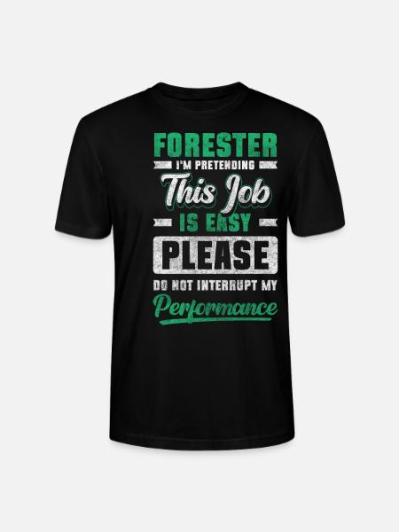 Waldarbeiter Forstbetrieb Beschützer - Stanley/Stella Unisex Bio-T-Shirt CRAFTER - Schwarz