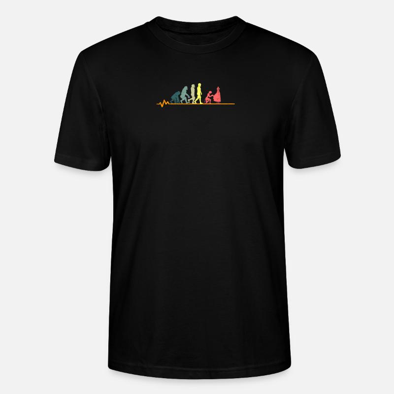 Nähen Nähmaschine Näherin Geschenk · Evolution - Stanley/Stella Unisex Bio-T-Shirt CRAFTER - Schwarz