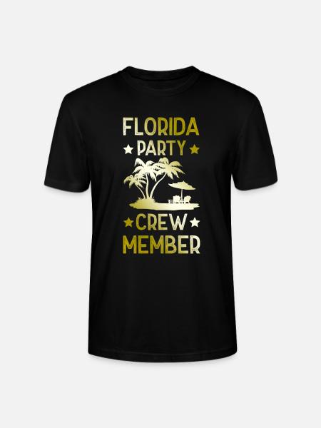 Florida Party Crew - Stanley/Stella CRAFTER Unisex Organic T-Shirt - black