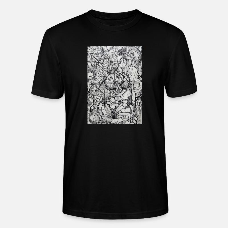 Psychedelic Vision - Stanley/Stella Unisex Bio-T-Shirt CRAFTER - Schwarz