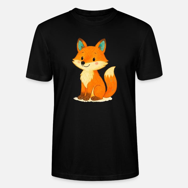 fuchs comic - Stanley/Stella Unisex Bio-T-Shirt CRAFTER - Schwarz
