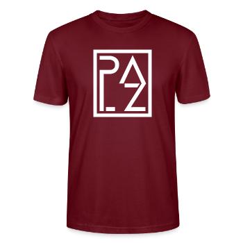 Palz Winegod - Stanley/Stella Unisex Bio-T-Shirt CRAFTER - Burgunderrot - Vorne - Alina (178cm) & Michal (187cm)