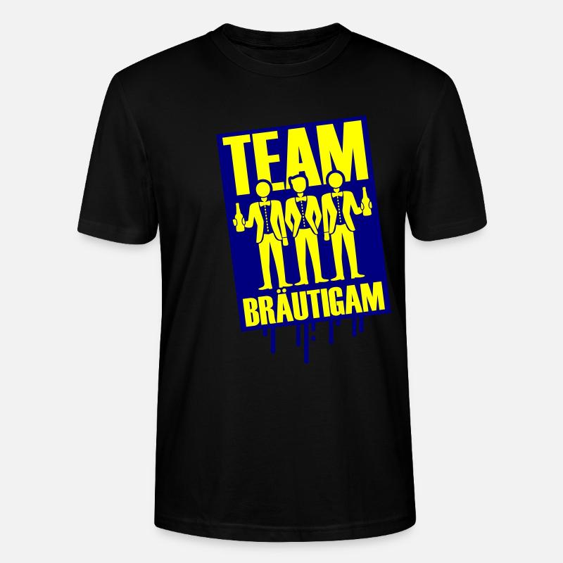 Team Bräutigam Polterhochzeit - Stanley/Stella Unisex Bio-T-Shirt CRAFTER - Schwarz