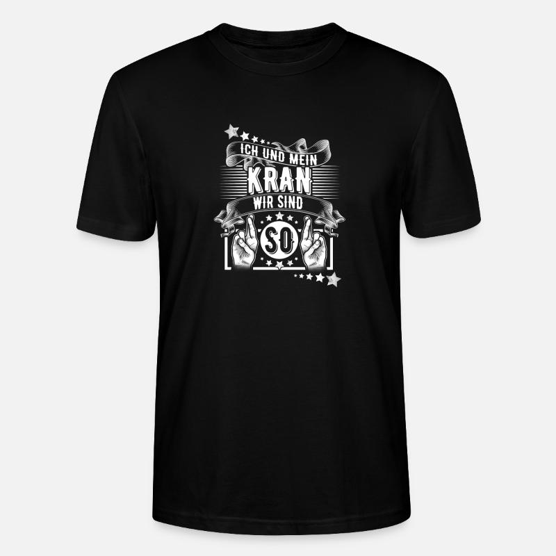 Kranführer - Stanley/Stella Unisex Bio-T-Shirt CRAFTER - Schwarz