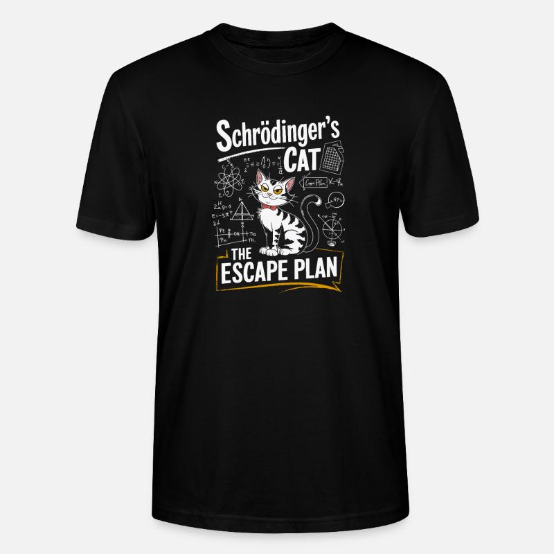 Chat Schrödinger : le plan d’évasion - T-shirt bio CRAFTER Stanley Stella Unisexe - noir