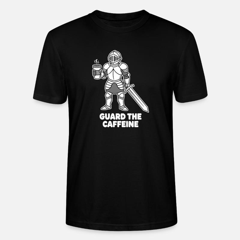 Kaffeekämpfer Ritter - Stanley/Stella Unisex Bio-T-Shirt CRAFTER - Schwarz