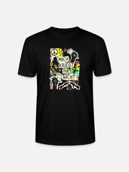 Frieden Demo Gegen Krieg - Stanley/Stella Unisex Bio-T-Shirt CRAFTER - Schwarz
