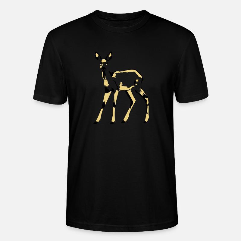 le cerf - T-shirt bio CRAFTER Stanley Stella Unisexe - noir