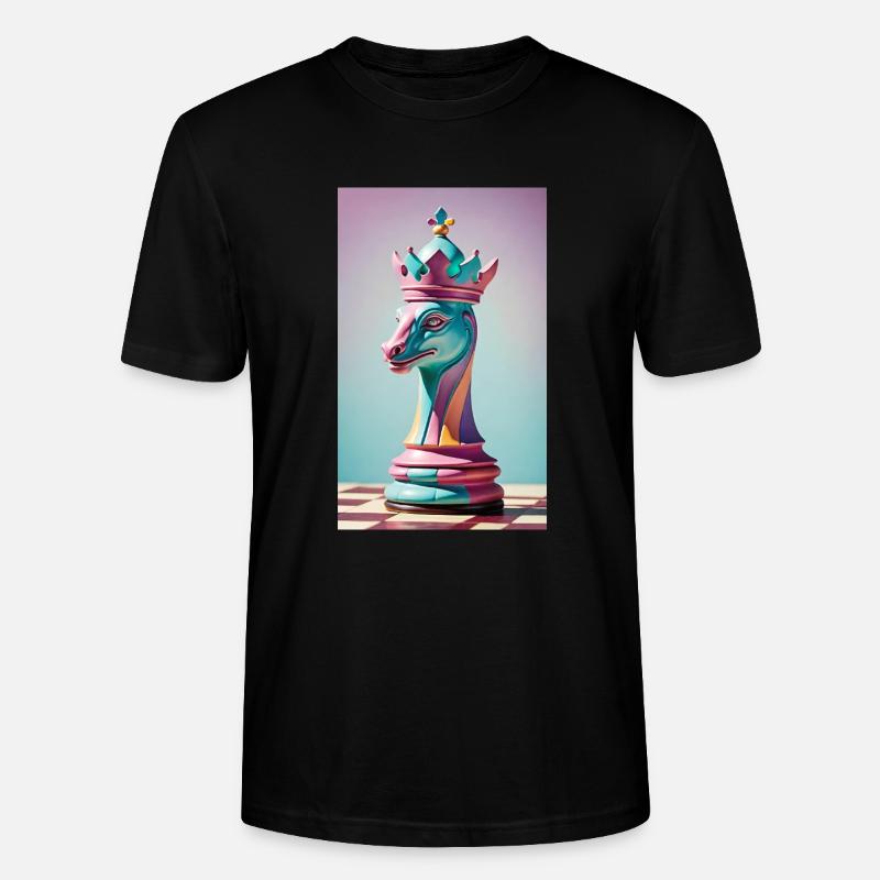 Échecs | Pièce d’échecs | Joueur d’échecs - T-shirt bio CRAFTER Stanley Stella Unisexe - noir