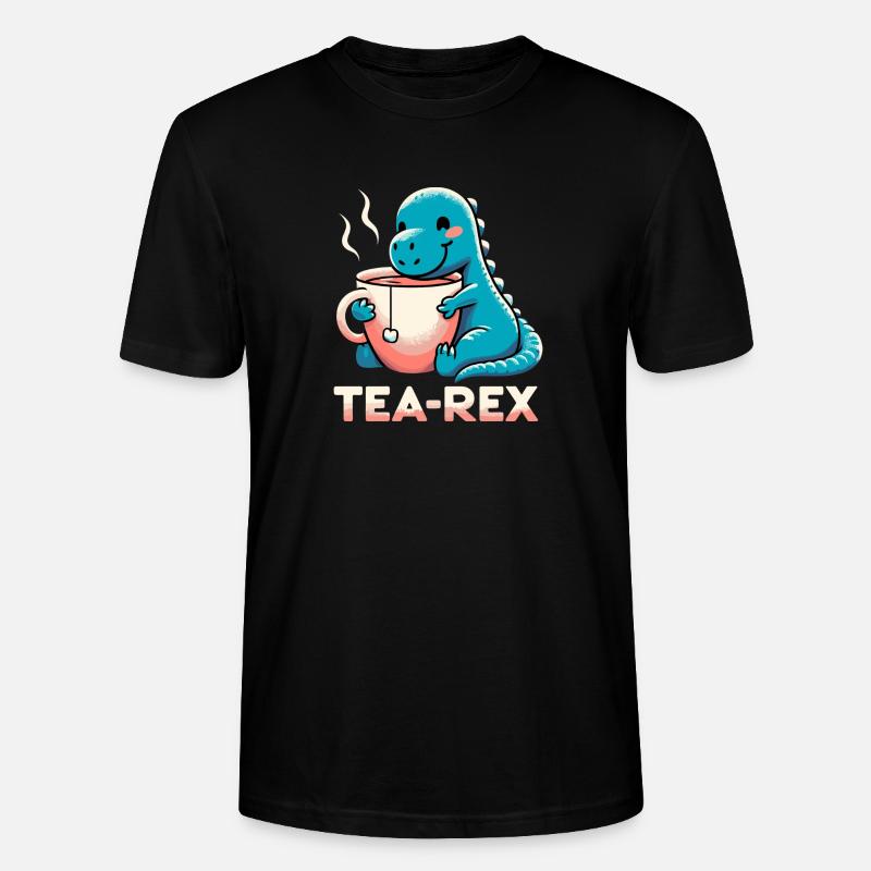 Tee Rex Tee-Rex Teetrinker Geschenk - Stanley/Stella Unisex Bio-T-Shirt CRAFTER - Schwarz