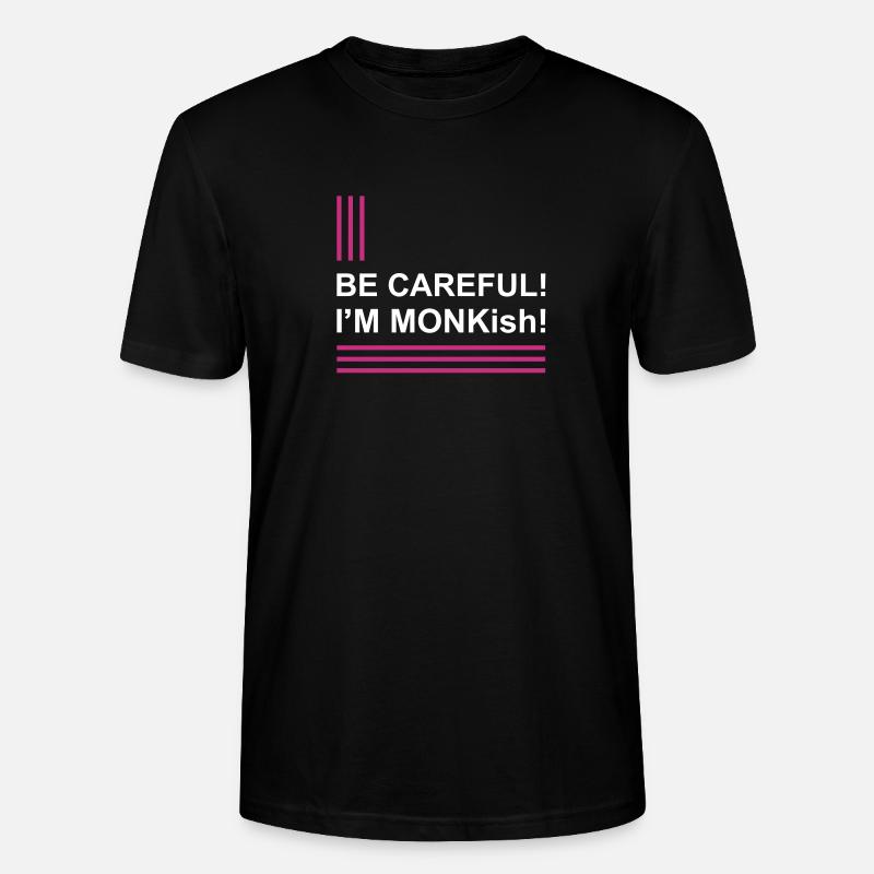 I'M MONKish - Stanley/Stella Unisex Bio-T-Shirt CRAFTER - Schwarz