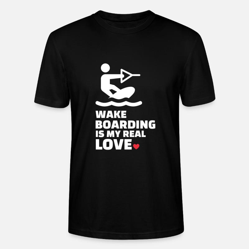 J’adore le wakeboard - T-shirt bio CRAFTER Stanley Stella Unisexe - noir