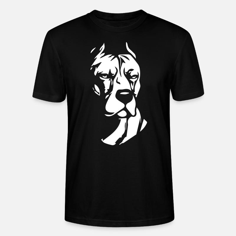 Pitbull Face - Stanley/Stella Unisex Bio-T-Shirt CRAFTER - Schwarz