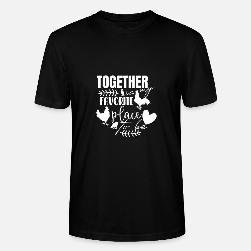 Endroit préféré ensemble - - T-shirt bio CRAFTER Stanley Stella Unisexe - noir
