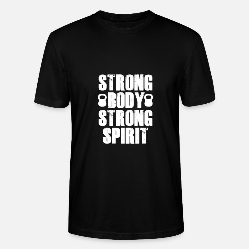 Starker Körper Starker Geist - - Stanley/Stella Unisex Bio-T-Shirt CRAFTER - Schwarz