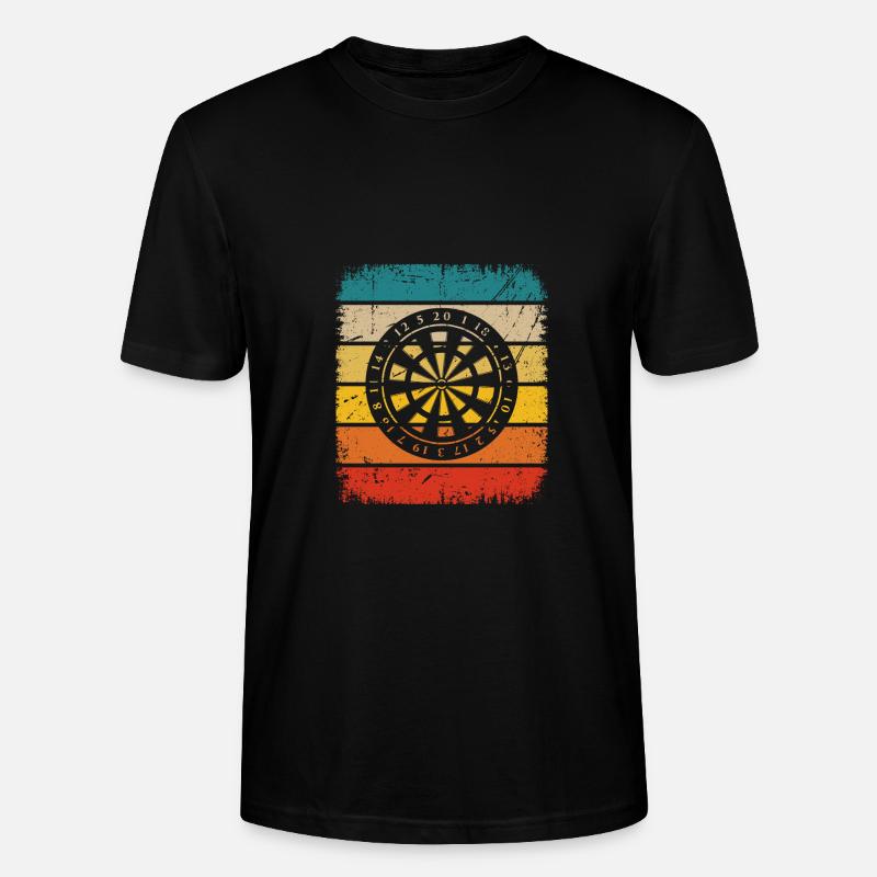 Retro Rectangle - Dartscheibe - - Stanley/Stella Unisex Bio-T-Shirt CRAFTER - Schwarz