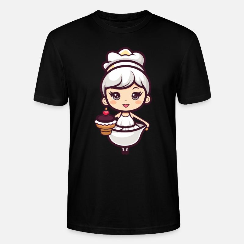 Backfee Fee Backen Kuchen - Stanley/Stella Unisex Bio-T-Shirt CRAFTER - Schwarz