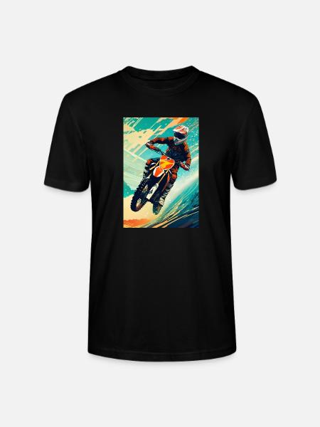 Motocross I - Stanley/Stella CRAFTER Unisex Organic T-Shirt - black