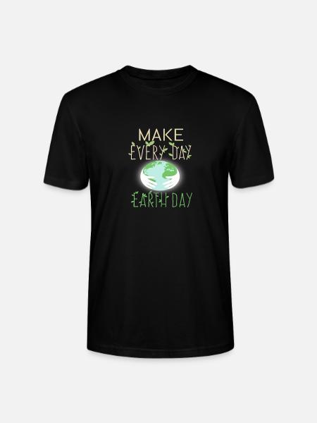 rette den Planet - Stanley/Stella Unisex Bio-T-Shirt CRAFTER - Schwarz