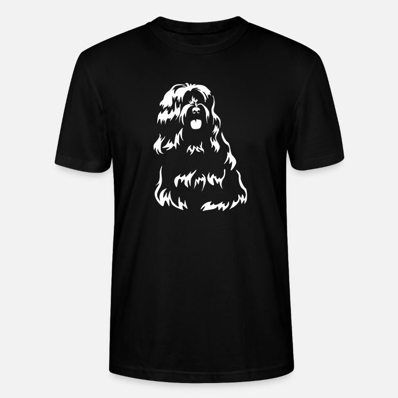 Tibet Terrier "Black Edition" - Stanley/Stella Unisex Bio-T-Shirt CRAFTER - Schwarz