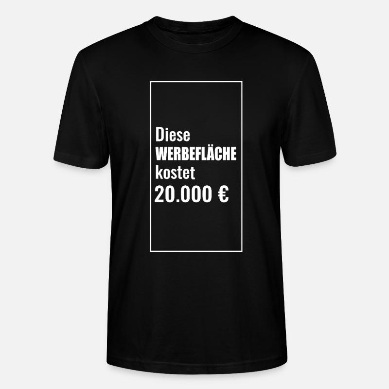 Humorvolle Werbeflächenmotive mit Geldpreis - Stanley/Stella Unisex Bio-T-Shirt CRAFTER - Schwarz