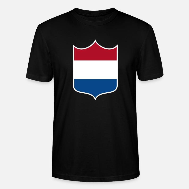 Pays-Bas - T-shirt bio CRAFTER Stanley Stella Unisexe - noir