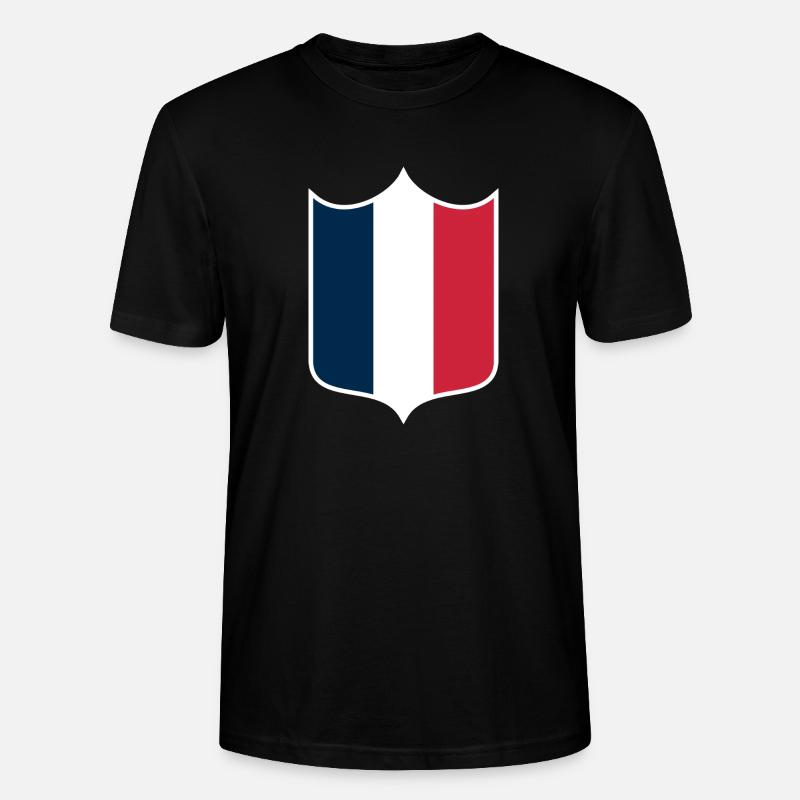 Frankreich - Stanley/Stella Unisex Bio-T-Shirt CRAFTER - Schwarz