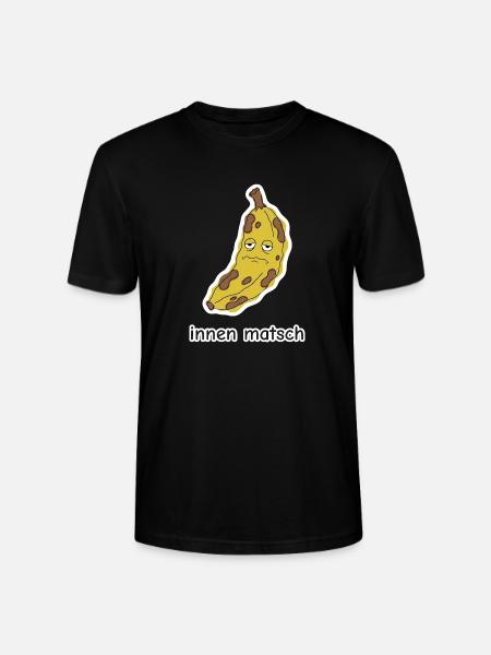 innen matsch – Banane Meme - Stanley/Stella Unisex Bio-T-Shirt CRAFTER - Schwarz